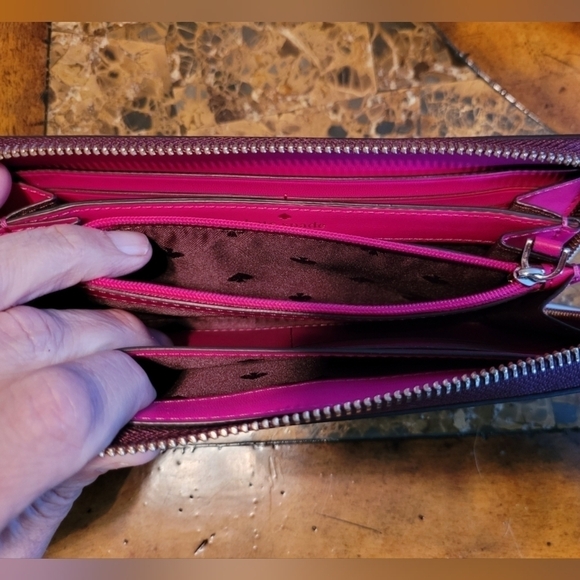 Kate Spade burgundy leather wallet - Picture 8 of 11
